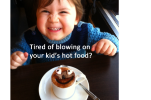 Parenting hack: How to teach your kid how to handle a plate of hot food