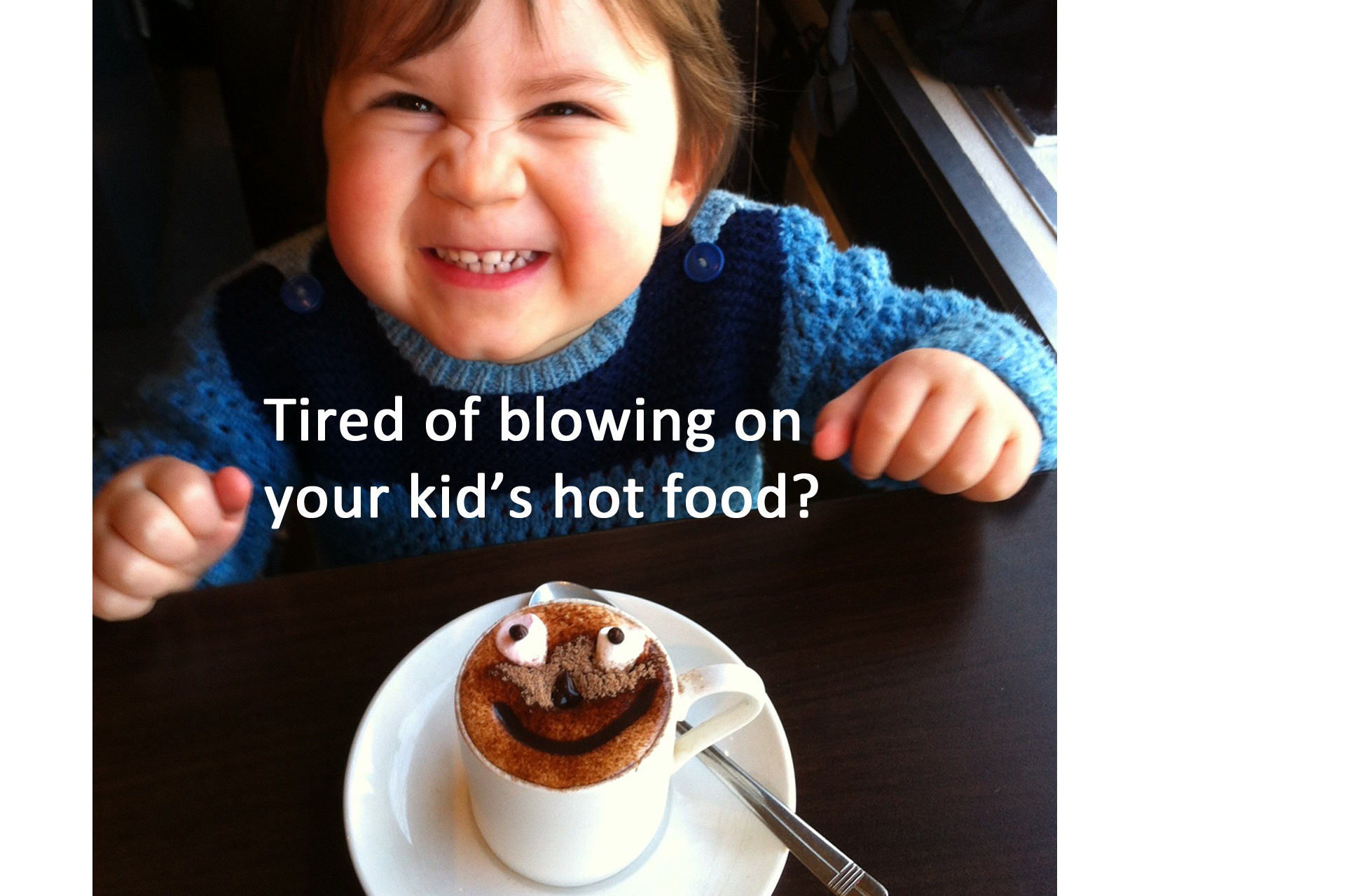 Parenting hack: How to teach your kid how to handle a plate of hot food